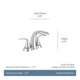 thumbnail image 5 of Moen Darcy Brushed Nickel Bathroom Faucet 4 in., 5 of 9