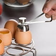 thumbnail image 5 of Egg Separator Metal Stainless Steel Egg Scissors Egg Topper Cutter Triangle Shape Shell Opener Boiled Egg Open Creative Kitchen Accessories Tools, 5 of 9