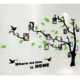 thumbnail image 2 of 3D Tree Wall Sticker DIY Home Photo Frame Wall Sticker Art Decor for Living Room, Bedroom (F Light Green Left, Length: 175*230CM), 2 of 5
