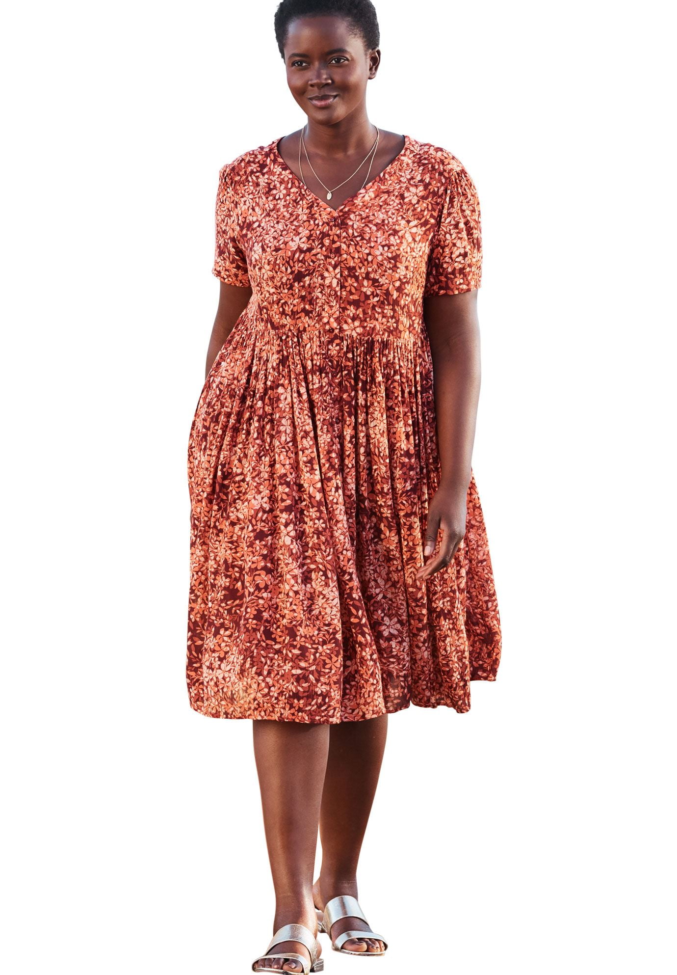 woman within dresses plus size