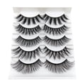thumbnail image 1 of 5 Pares De Pestañas Gruesas De Imitación Gruesa En 3D perfecl Conjunto De Herramientas De Belleza De Maquillaje Natural, 1 of 8