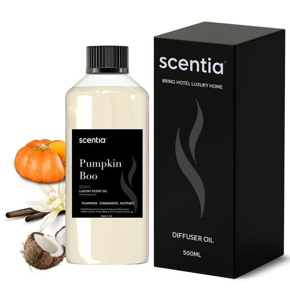 Pumpkin Boo Essential Oil – 500ml Premium Fall Fragrance Oil for Diffusers, Candles & DIY Crafts – Cozy Pumpkin Spice Scent for Home, Autumn Décor & Thanksgiving Gifts