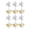thumbnail image 3 of Rhinestone Poinsettia Pick (Asstd) - Set of 12, 3 of 4