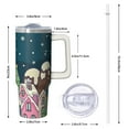 thumbnail image 2 of Holiday Snowman Insulated Tumbler 30oz Christmas Stainless Steel Coffee Cup, Winter Travel Mug with Handle and Straw, Gift for Adults, 2 of 5