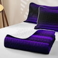 thumbnail image 4 of Erosebridal Neon Gradient Striped Bed Spread Queen for Boys Men, Purple Streak Print Queen Coverlet Set, 3pcs, 4 of 7