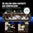 thumbnail image 3 of VEVOR 15HP Gas Powered Air Compressor, 30 Gallon Horizontal Air Compressor Tank, 33CFM@115PSI Gas Driven Piston Pump Air Compressed System with 115PSI Max Pressure, 3 of 9