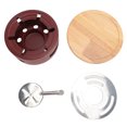 thumbnail image 2 of Estufa De Alcohol, Base De Madera De La Estufa Del Alcohol Que Acampa Del Alcohol Sólido Y Líquido Para Mochilero, 2 of 7