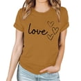 thumbnail image 4 of LSLJS T-shirt Imprimé Amoureux pour Femmes, Col Rond, Manches Courtes, Cadeaux pour Femmes, 4 of 4
