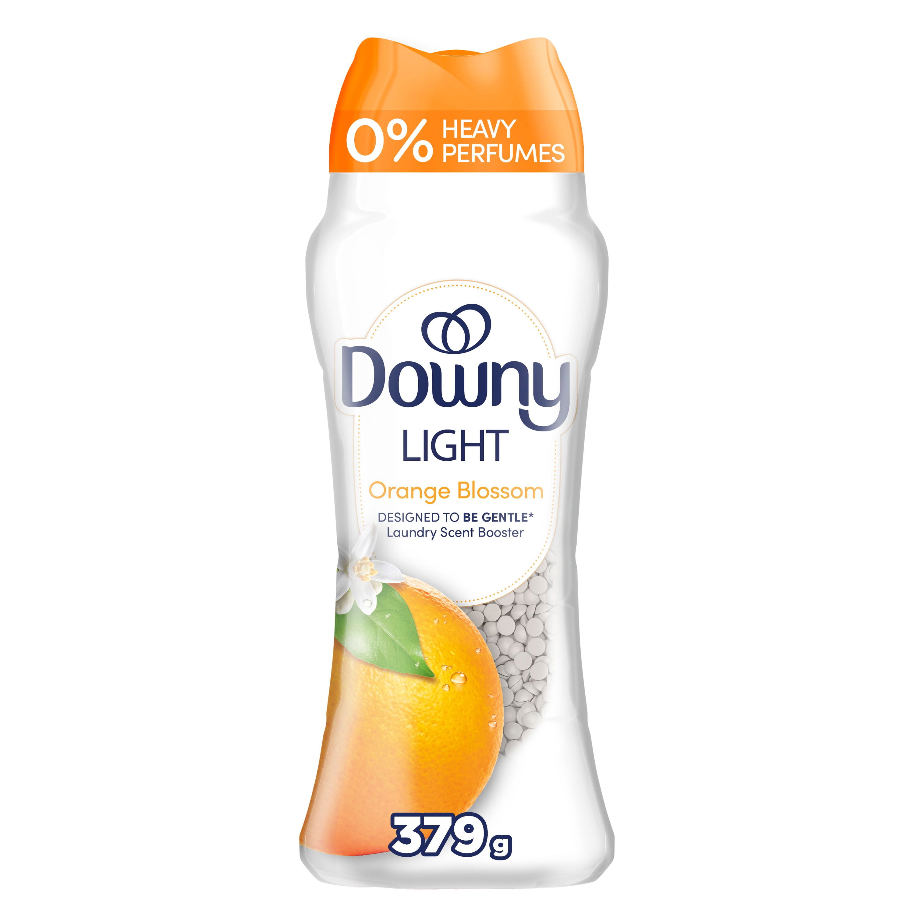 Downy Light Laundry Scent Booster Beads, Orange Blossom Scent, In-wash fabric beads designed to be gentle with a light boost of scent, No Heavy Perfumes