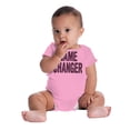 thumbnail image 6 of Game Changer First Time Parents Funny Romper Boys or Girls Infant Baby Brisco Brands 6M, 6 of 7