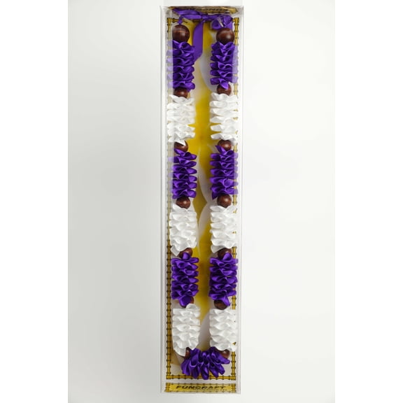 Maxport Corporation Ribbon Lei Purple/white