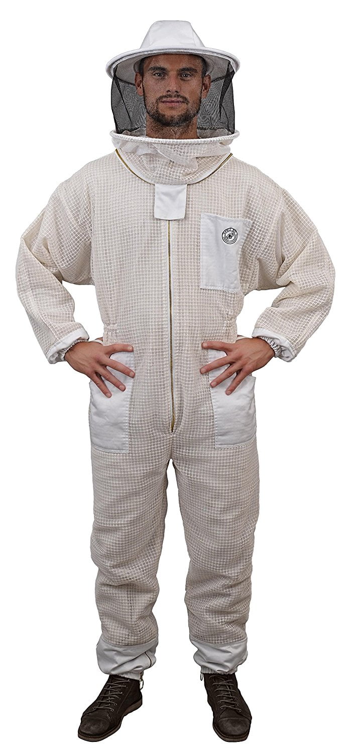 Premium Bee Clothing 3 Layer Ultra Ventilated Beekeeping Jacket Veil@XL-98 