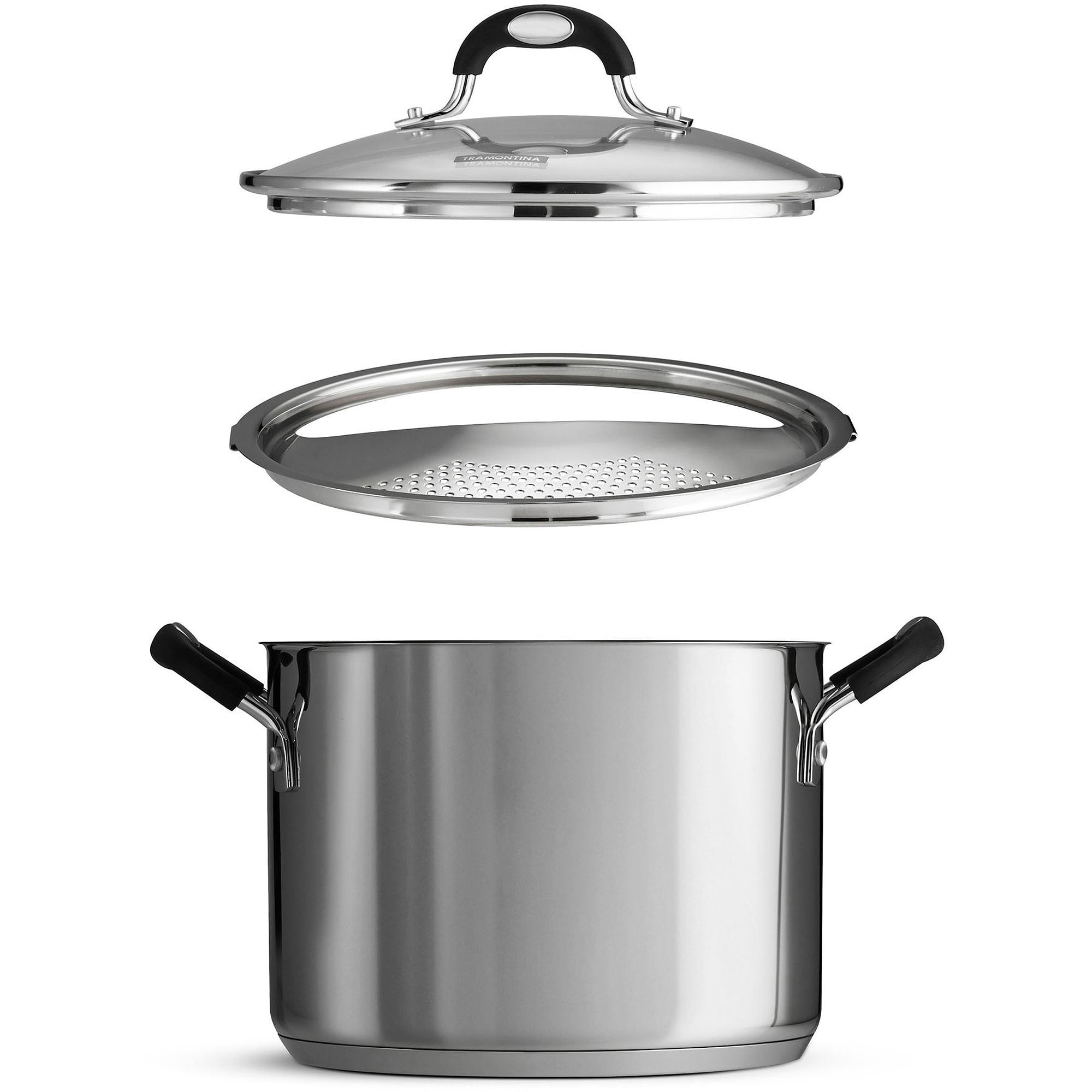 Rena Ware Cookware 6 Qt Stockpot 3-Ply Stainless Dutch Oven Saute Pan Lid  **Read
