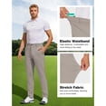 thumbnail image 4 of SPECIAL MAGIC Men’s Stretch Golf Pants Slim Fit Lightweight Hiking, Casual & Dress Tapered Pants with Zipper Pockets, 4 of 6