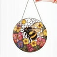 thumbnail image 5 of Bee Wildflower Glass Suncatcher, Bee Stained Glass Ornament, Honeybee Gift for Garden Lovers, Home Decoration for Bee, Personalized Teacher Gift, 5 of 6