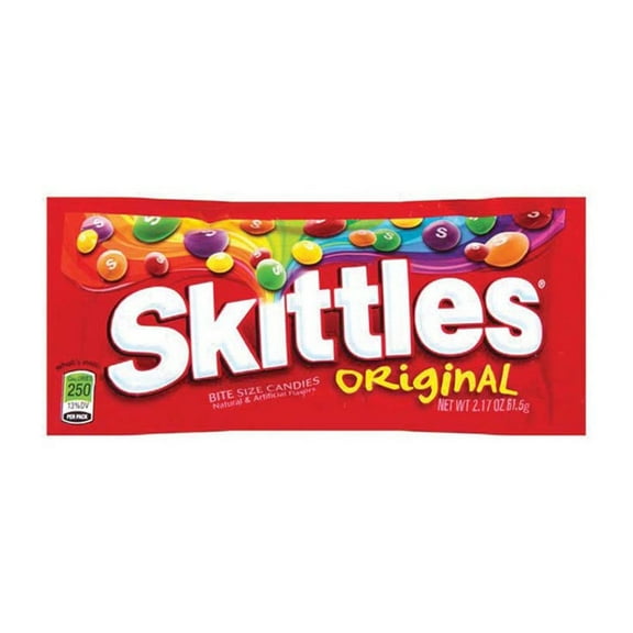 (Price/case)Skittles Original Single Bags 2.17 Ounce - 36 Count - 10 Per Case