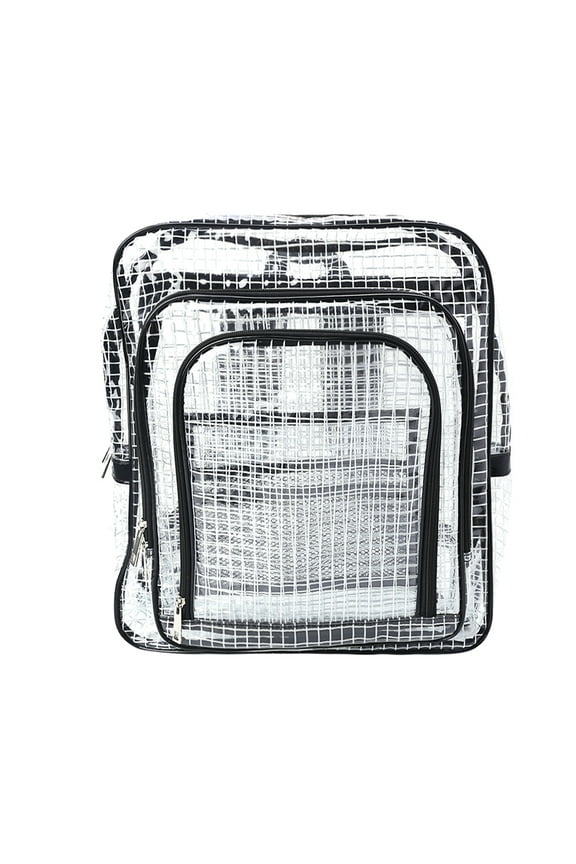 Unisex Anti-static Clear Backpack Travel Shoulder Bags PVC Rucksack Engineer Too