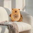 thumbnail image 4 of Adorable Capybara Toy Snack Pillow With 6 Mini Removable Stuffed Animals Soft Cuddly Cushion For Kids And Adults, 4 of 7