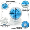 thumbnail image 3 of 2 Pcs Marqueurs de Balle Clip de Chapeau Aide au Putting de Golf Niveau de Bulle Rond Haute Précision, 3 of 5