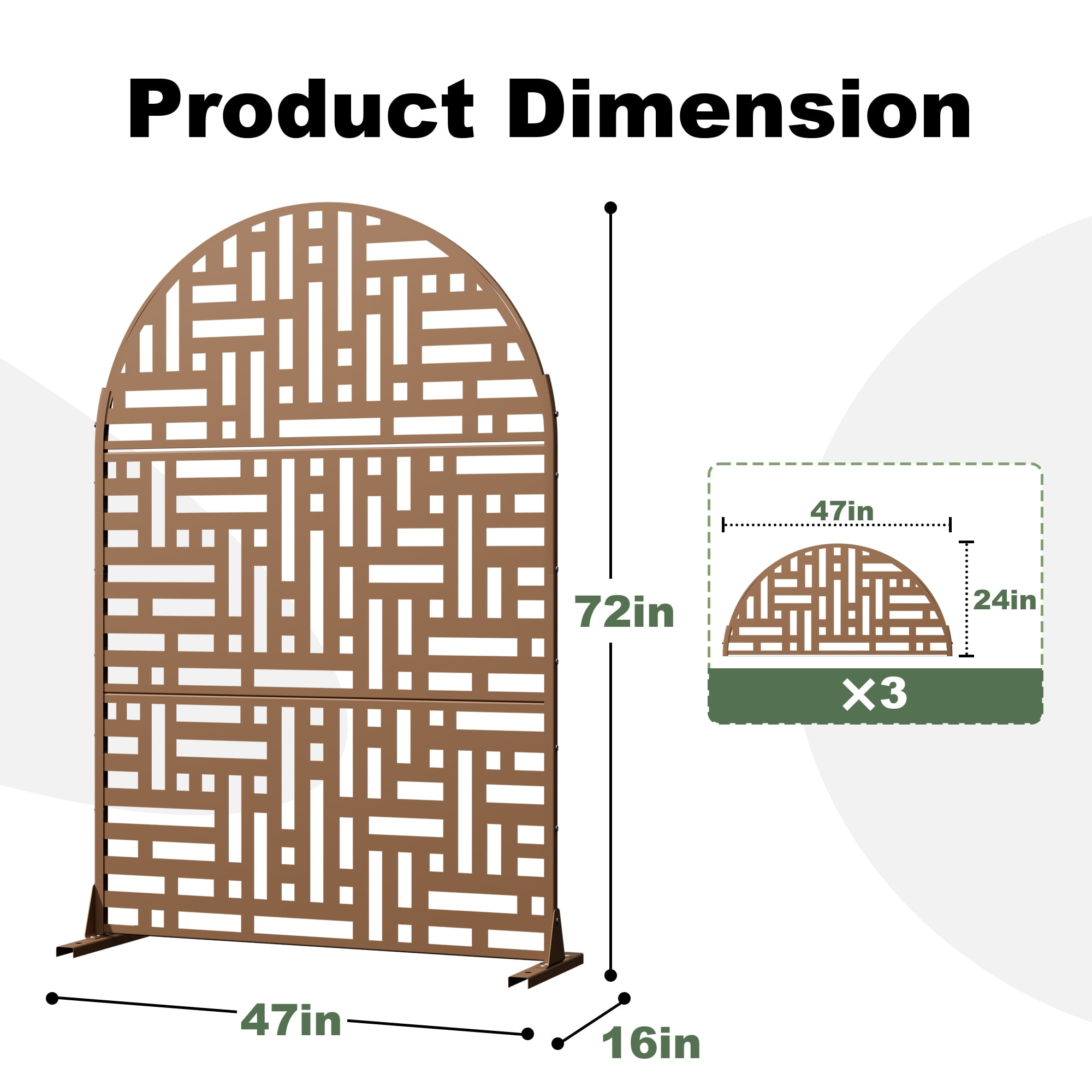 Privacy Metal Screen Fence Panel