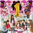thumbnail image 4 of Boss Baby Africa Girl Party Supplies Decor Tableware Backdrop Banner Cake Topper Balloons Birthday Decorations, 4 of 7