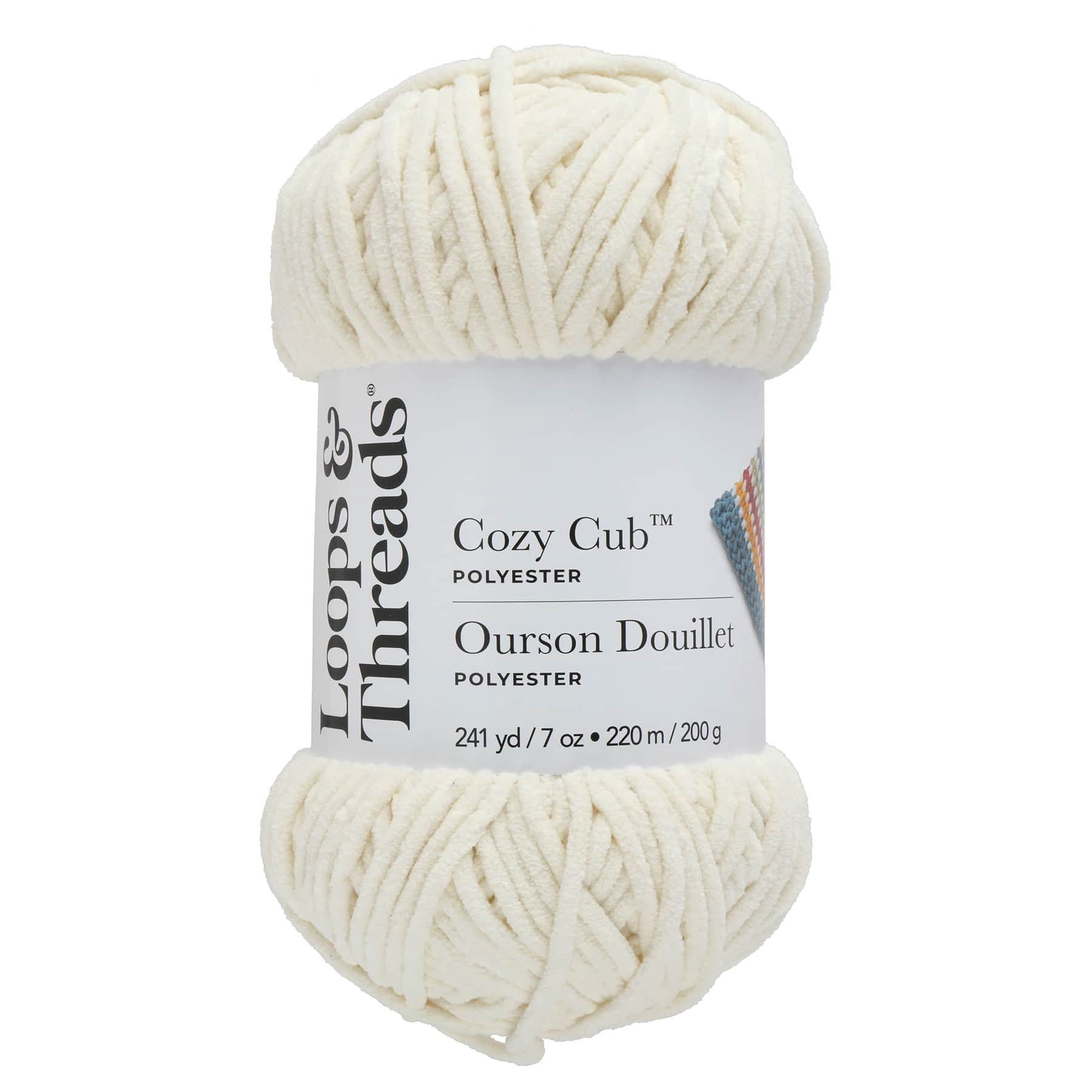 Big Twist Cozy Cub Yarn - Super Bulky (6) 100% Polyester Chenille Yarn, Soft & Plush for Knitting & Crochet Blankets, Hats, Scarves & Crafts, 241 yd / 7 oz Skein, 6 Pack