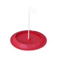 thumbnail image 1 of Golf Putting Cup Training Juego flexible con bandera Putting Hole Cup Golf Training Rojo, 1 of 8