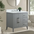 thumbnail image 2 of Vanity Art 36" Single Sink Bathroom Vanity Cabinet with Engineered Marble Countertop, 2 of 12