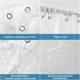 thumbnail image 3 of Shower Curtain Transparent,Mould Proof Resistant Waterproof,EVA Weighted Hem(3 Magnets) Andstainless 12 Hooks,thickness 13mm,71 x 71 Inch,Cobblestone, 3 of 4