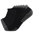 thumbnail image 1 of 6 pares de calcetines tobilleros deportivos para correr, calcetines tobilleros de corte bajo, calcetines con lengüeta para hombres y mujeres, 1 of 8