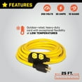 thumbnail image 2 of Champion Power Equipment 25-Foot 30-Amp 125/250-V Generator Extension Cord, 2 of 9