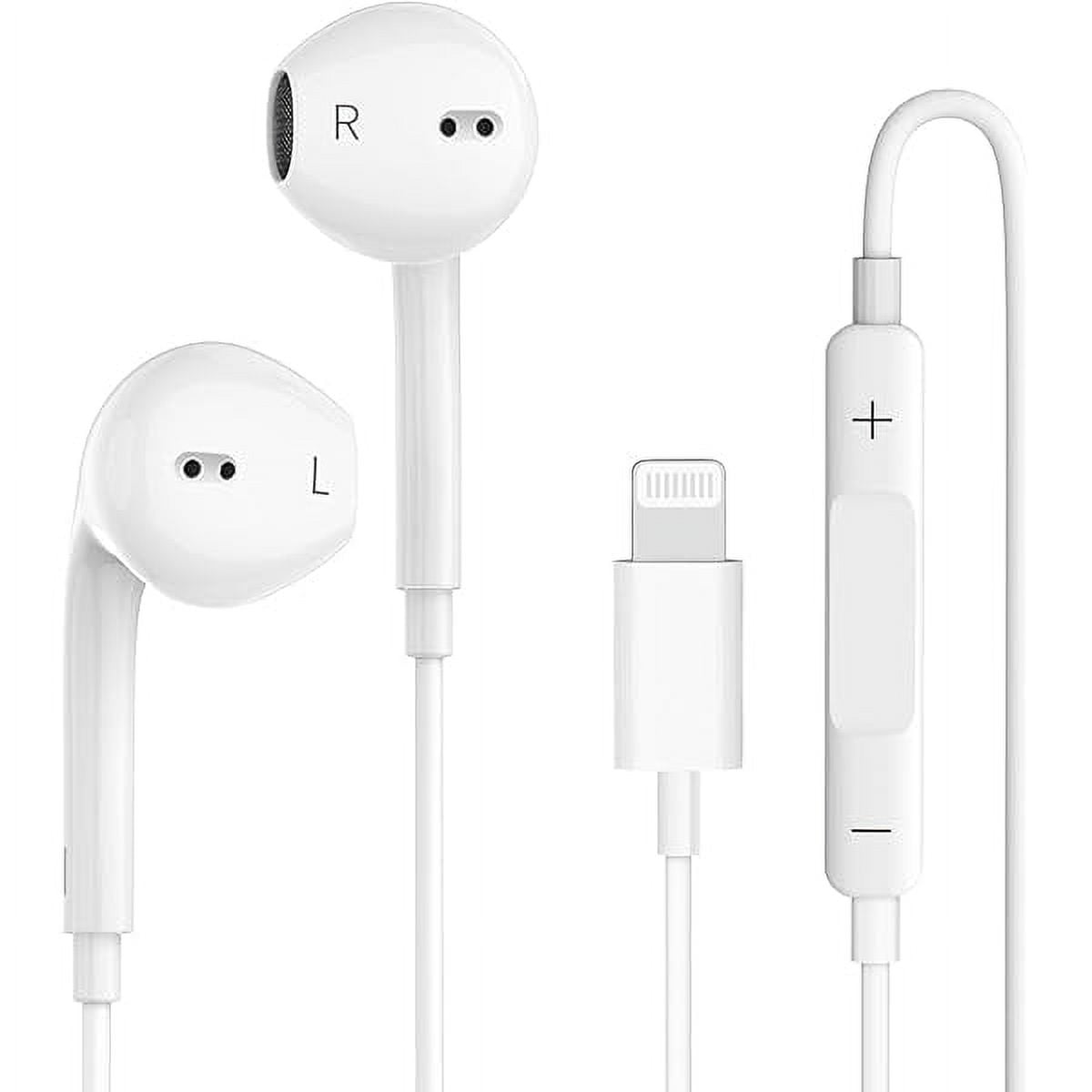 Wired Earphones for iPhone Earbuds with Lightning Connector Plug&Play Built-in Microphone & Remote Control Headsets Compatible with iPhone 14/13/12/11/XR/XS/X/8/SE/Pro/Pro Max Support All iOS System