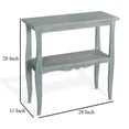 thumbnail image 5 of Rena Side End Table, Scallop Trim, 28 Inch Seagrass Green Mahogany, 5 of 5