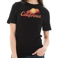 thumbnail image 3 of Big Size California Bear Graphic Design Short Sleeve Cotton Jersey T-Shirt - Black XL, 3 of 4