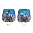 thumbnail image 6 of Goofa Sea Turtle Swims Printed Women 2 in 1 Running Shorts,Quick Dry Athletic Workout Shorts,High Waisted Athletic Shorts with Liner Pockets-, 6 of 9