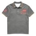 thumbnail image 5 of Dwelliawo Men's 250 Anniversary Usa Shirt 1776-2026 Freedom Polo Patriotic Shirts We the People Patriotic Shirt Short Sleeve Top Gray S, 5 of 5