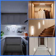DAYBETTER 30 LED Under Cabinet Lights, USB Rechargeable Closet Lighting kit, Dimmable Closet Lights, Warm White Cool White Changing, for Wardrobe, Kitchen Wireless Lighting, 2Pack