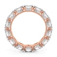 thumbnail image 4 of Oval Shape Lab Grown Diamond Kendall Milgrain Eternity Ring For Women | 5 Carat IGI Certified 14K Rose Gold | FG-VS Quality Friendly Diamonds Eternity Ring Size 9.5, 4 of 5