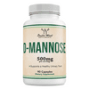 D-Mannose Supplement, Supports Urinary Tract Health for Women, 500 mg Per Serving, Double Wood Supplements