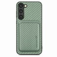 thumbnail image 6 of Allytech Detachable Wallet Case for Samsung Galaxy S23 FE, Fiber Texture Design Magnetic Card Holder Case for Women&Men, Slim Fit Shockproof Full Body Protective Back Cover - Green, 6 of 7