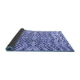 thumbnail image 2 of Ahgly Company Indoor Round Abstract Blue Modern Area Rugs, 7' Round, 2 of 4