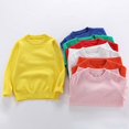 thumbnail image 6 of KAUOD Kids Crew Neck Knit Sweater Plain Loose Soft Pullover Sweater Boys Girls Cute Lined Tops Fall Casual Sweatshirts, 6 of 7