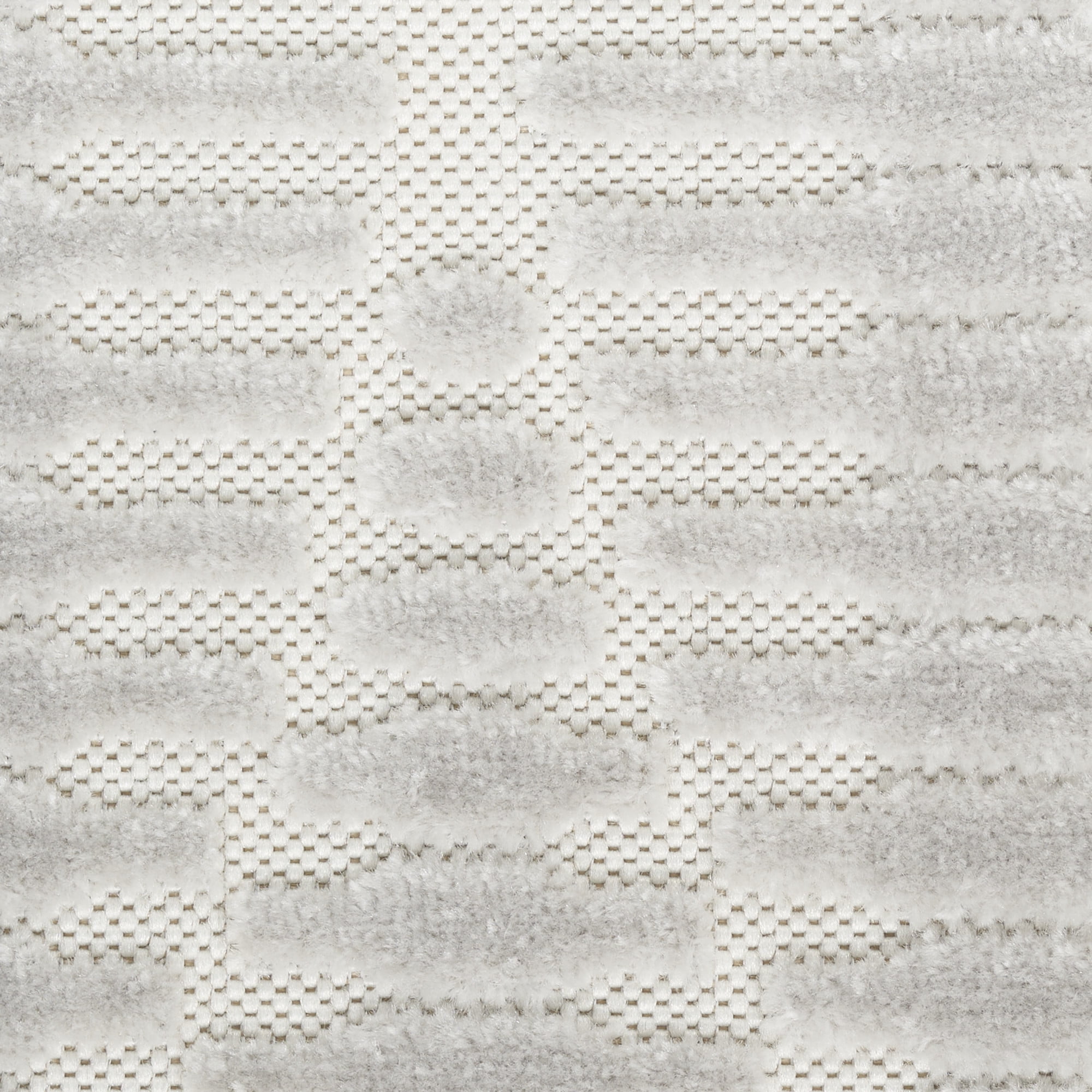 Nourison Casual 5'3" x 7' Light Grey Modern Indoor Rug