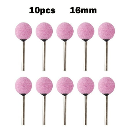 

10pcs 3mm Mounted Point Ball-shaped Ceramic Grinding Head Grinding Burr Wheel