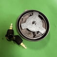 thumbnail image 2 of 7X7700 164-4858 349-7059 123-6305 Black Stainless Steel Locking Fuel Cap with 2 Keys for Caterpillar CAT 525C, 535B, 535C, 515, 525, 525B Tractor, 2 of 3