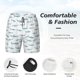 thumbnail image 3 of Balery Cute Shark Bañador para hombre, shorts de playa de secado rápido con entrepierna y forro de compresión-X-Large, 3 of 6