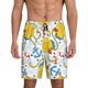 thumbnail image 1 of Balery Ducks and Anchors Pantalones cortos de pijama de punto de algodón para hombre con cinturilla y bolsillos-Small, 1 of 6