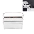 thumbnail image 1 of Portable Metal Folding Tool Box with 5 Trays, Easy to Clean, for Household, Auto Repair Tools Storage and Sorting, 1 of 7