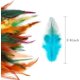 thumbnail image 2 of 200 piezas de plumas coloridas para manualidades, bodas, decoraciones para fiestas en casa, 3-6 pulgadas, plumas de gallo Hackle para sillín, plumas artesanales, 2 of 5