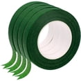 thumbnail image 1 of Cinta floral de 4 rollos de Gseagtia para envolver tallos de ramos y proyectos de manualidades de floristería (verde oscuro), 1 of 7